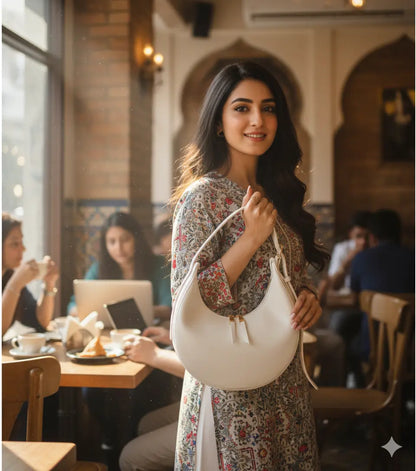 Grace Crescent Bag by Zylen
